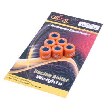 Imagem de Glixal Conjunto de pesos de rolo variador de corrida de alto desempenho 15x12mm para Yamaha Jog Vino Zuma 50, Aprilia, Keeway, CPI 2T Scooter Moped ATV 1PE40QMB Minarelli Engine (5 gramas)