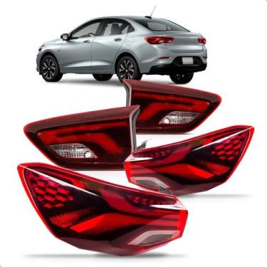 Imagem de Jogo Lanterna Onix Sedan 2020 A 2024 Com Led Canto E TampaBR - SP ACES