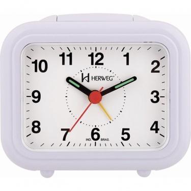 Imagem de Relógio Despertador Quartz Luz Soneca Snooze Branco - Branco
