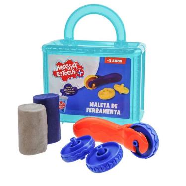 Imagem de Kit Massinha De Modelar Maleta Divertida Ferramentas Estrela