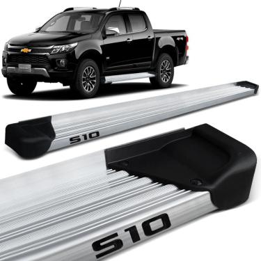 Imagem de Estribo Lateral S10 Cab. Dupla 2012 a 2023 Aluminio Natural A3 Gtnox