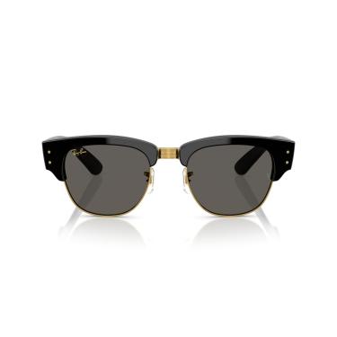Imagem de Óculos de Sol Ray-Ban Mega Clubmaster 0RB0316S 6826J5 Tam 50 / Preto/Ouro - Lentes Preto