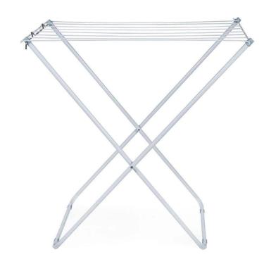 Imagem de Varal De Chão Dobrável 830 X 500 X 800mm Na Cor Branco