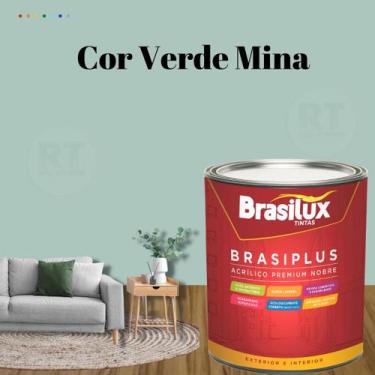 Imagem de Tinta Semi Brilho Verdes Parede 800ml Brasiplus Acrílica Lavável. - BR