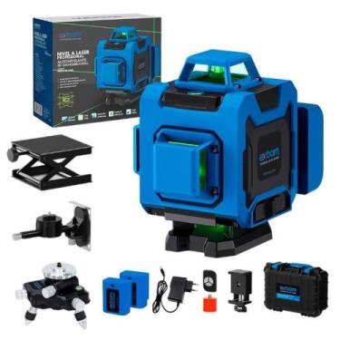 Imagem de Nível Laser 4d 16 Linhas Com Tripé Suporte Magnético E Maleta - EXBOM