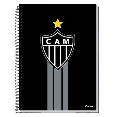 Imagem de Caderno Atlético Mineiro Universitário Time Escolar Preto