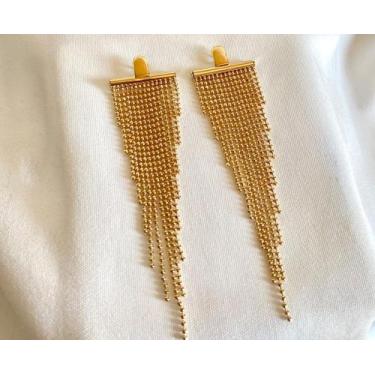 Imagem de Brinco franja - Nobre ouro 