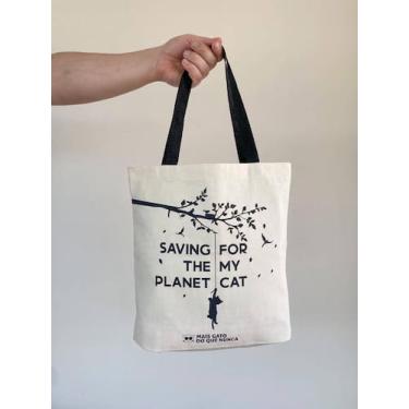 Imagem de Ecobag MGQN - Saving the Planet for My Cat - Mais Gato do Que Nunca