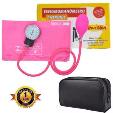 Imagem de Aparelho De Pressão Esfigmomanômetro Aneroide Premium, ROSA