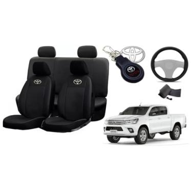 Imagem de Capa de couro para o banco hilux 2013-2016 proteção impermeável