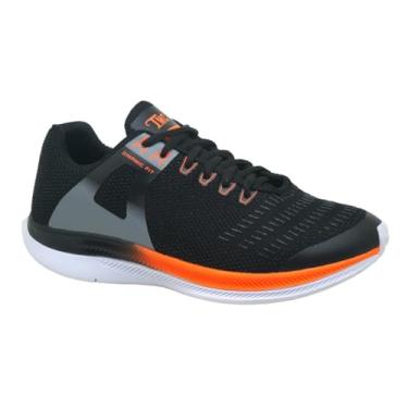 Imagem de Tênis Dynamic Fit Esportivo Original – Conforto, Leveza e Performance para Academia e Caminhada (Preto/Laranja, BR, Adulto, Numérico, 37)