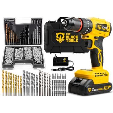 Imagem de Parafusadeira Furadeira De Impacto Brushless 21v Tb-21b Maleta + Jogo 