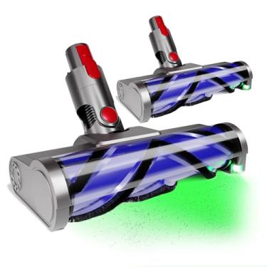 Imagem de Substituição da cabeça do aspirador para Dyson V7/V8/V10/V11/V15| Rolo de escova antiembaraço com luz LED | Cabeça de aspirador de pó sem fio de liberação rápida para carpete, madeira, azulejo (2