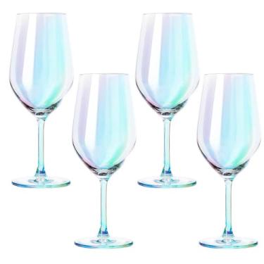 Imagem de Jogo de Taças de Vinho de Cristal Furta Cor com Titânio Mendoza 460mL 4 peças - Seu Lar