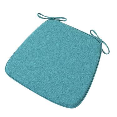 Imagem de Almofadas de cadeira com laços 45 x 43 cm, almofadas de espuma viscoelástica para cadeira de cozinha com laços de 45 cm, almofadas antiderrapantes para cadeiras de jantar, conjunto de 2, 10 e 6, capas