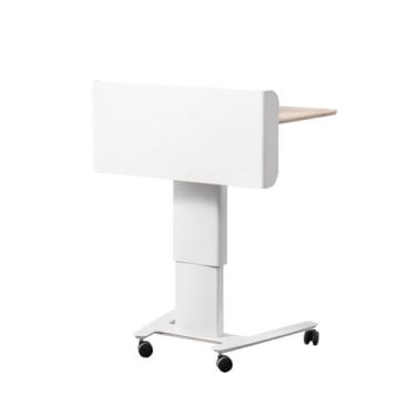 Imagem de púlpito de altura ajustável para pódio com 4 rodas mesa de leitura mesa de leitura com ampla área de leitura recepção para palestras discurso, evento escolar, conferência