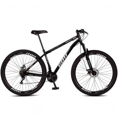 Imagem de Bicicleta Aro 29 Aço Carbono Gott Vortex Rx 21v Com Suspensão E Freio A Disco Preto-branco