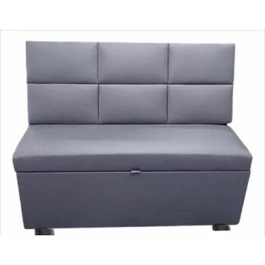 Imagem de Canto Alemão 120x45 Quadriculado Quadrado material sintético ou Suede 