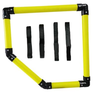 Imagem de UGPLM Gol de futebol de canto com alças, equipamento de treinamento para campo de futebol, Alvo Duplo