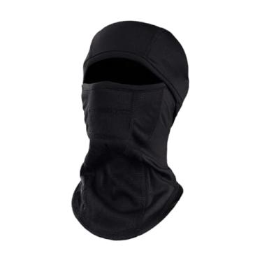 Imagem de Vaveren Máscara de esqui que cobre todo o rosto, balaclava de inverno, capuz e cachecol para neve, ideal para ciclismo, camping e atividades ao ar livre, Preto