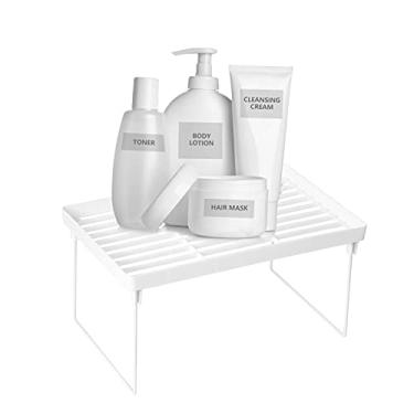 Imagem de Organizador de Gaveta Armário Estante em Balcão Empilhável Multifuncional Conciso Cozinha Plegável Pequeno para Banheiro Despensa