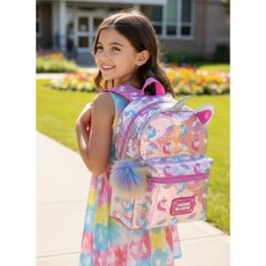 Imagem de Mochila Escolar Infantil Grande Reforçada Escola Conforto e Praticidade com Alças Ajustáveis Bolsos-Unissex