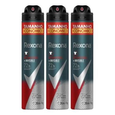 Imagem de Kit C/3 Desodorante Rexona 72h De Prote Invisi+antibac 200ml