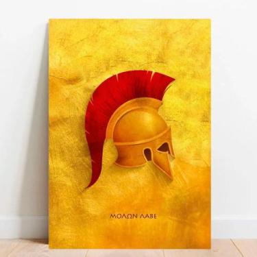 Imagem de Placa Decorativa Metálica Esparta - TACOLADO PAPEL DE PAREDE, 20x30cm