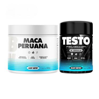 Imagem de Kit Suplemento Natural 300g Complexo de Vitaminas 60 Cápsulas Body Nutry Performance-Unissex