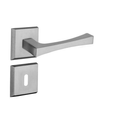 Imagem de Fechadura Interna Pado Vivaldi 40mm Roseta Cromada Acetinado, Cromado 