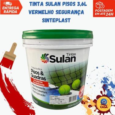 Imagem de Tinta Sulan Pisos 3,6l Vermelho Segurança Sinteplast - Sulan Tintas