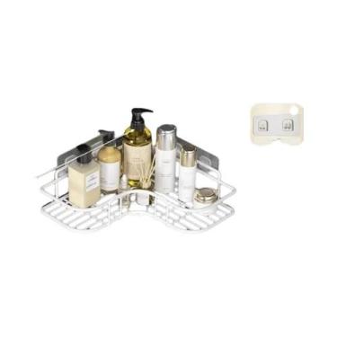 Imagem de Prateleira De Canto Para Chuveiro Em Aço Inoxidável À Prova De Ferruge