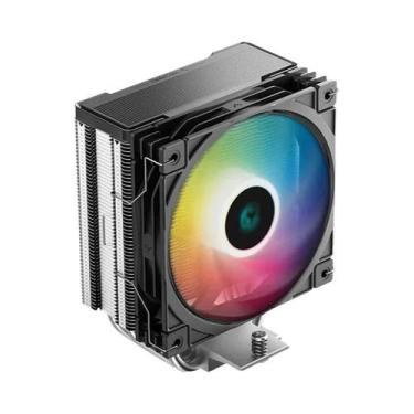 Imagem de Cooler De CPU ARGB PWM DEEPCOOL AG400 Com 4 Tubos De Calor E Radiador 