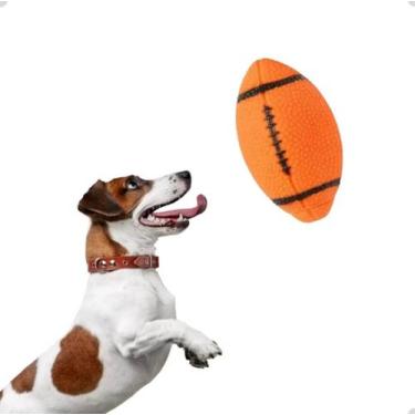 Imagem de Brinquedo para Cachorro Bola Mordedora Futebol Americano - GENERICO