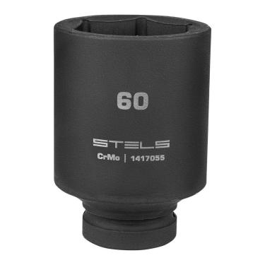 Imagem de Soquete de Impacto 1417055 Longo 60mm Hexagonal Cr-Mo 1'' Bivolt Stels 9CM