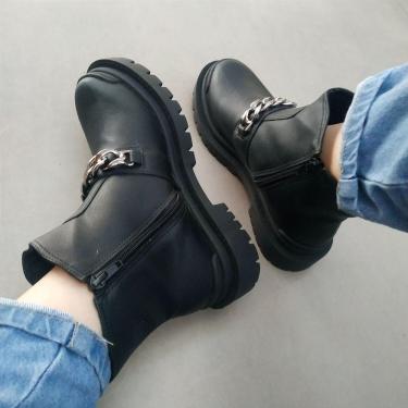 Imagem de Coturno Isinuta Preto Correntes