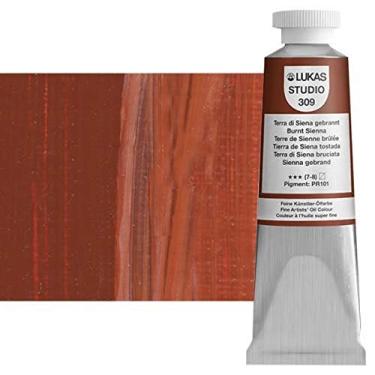 Imagem de LUKAS Studio Tinta profissional de pintura a óleo profissional de alto pigmento - tubo de 37 ml - Siena queimada