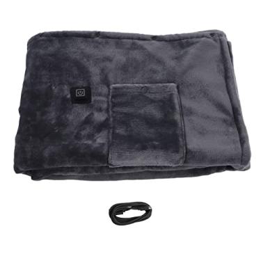 Imagem de Cobertor aquecido elétrico 3550, cobertor elétrico de flanela de aquecimento rápido de 10 W 5 V, com 3 engrenagens e proteção contra superaquecimento (160 * 80 cm)