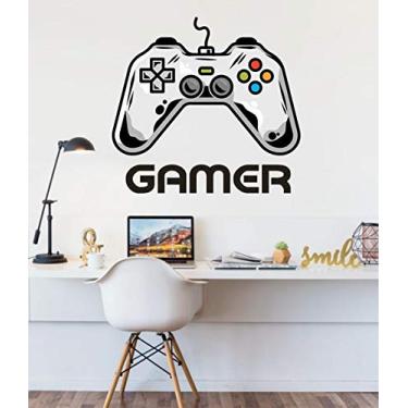 Imagem de Adesivo de parede infantil Gamer jogo tamanho 65cmx 70cm