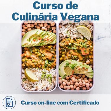 Imagem de Curso Online em videoaula de Culinária Vegana com Certificado + 2 brindes
