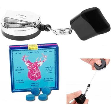 Imagem de Porta Giz Vai E Vem Cinto +4 Sola Master Taco Bilhar De Mauá