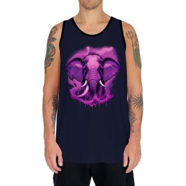 Imagem de Camiseta Regata Estampada Elefante Pink Animais Grandes 1 - Enjoy Shop
