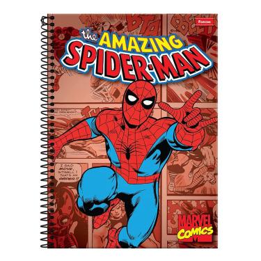 Imagem de Caderno Universitário Espiral Capa Dura 80 folhas - 1 matéria The Amazing Spider-Man: Marvel