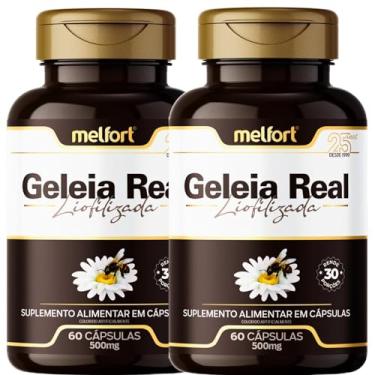 Imagem de Kit 2 x Geleia Real liofiizada 500mg 120 Cáps Suplemento