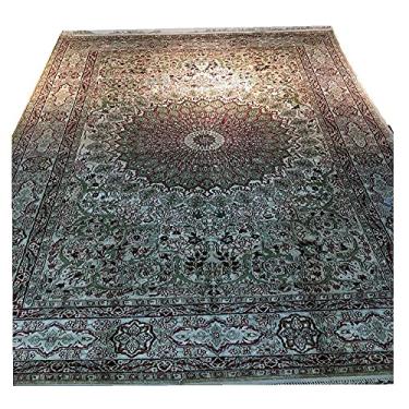 Imagem de Tapeçaria persa feita à mão de arte de seda 1,5 m por 2,2 m 600L Tapete de arte de escritório