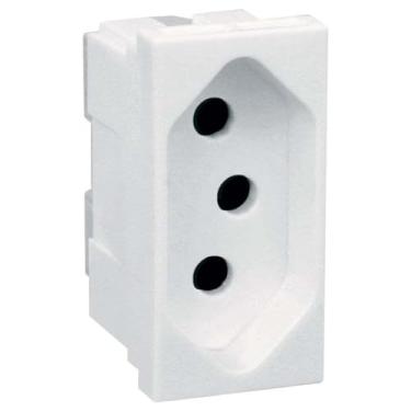 Imagem de Módulo de Tomada 2 Polos + Terra 20a Branco