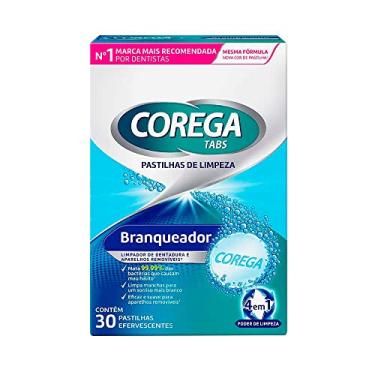Imagem de Corega Tabs Pastilhas Efervescentes para Limpeza e Branqueamento de Aparelhos Dentários e Próteses Dentárias, 30 unidades
