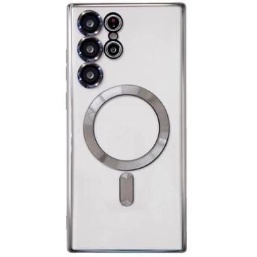 Imagem de Capa Capinha Protetora Magsafe de Silicone com Proteção na Lente para 