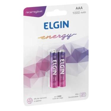 Imagem de Pilha Recarregável AAA 1000 MAH Blister 2 Unidades Elgin, 2