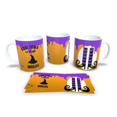 Imagem de Canecas de Porcelana Branca Personalizadas Coleção Halloween (Mod.34)